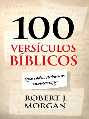 cover image of 100 versículos bíblicos que todos debemos memorizar